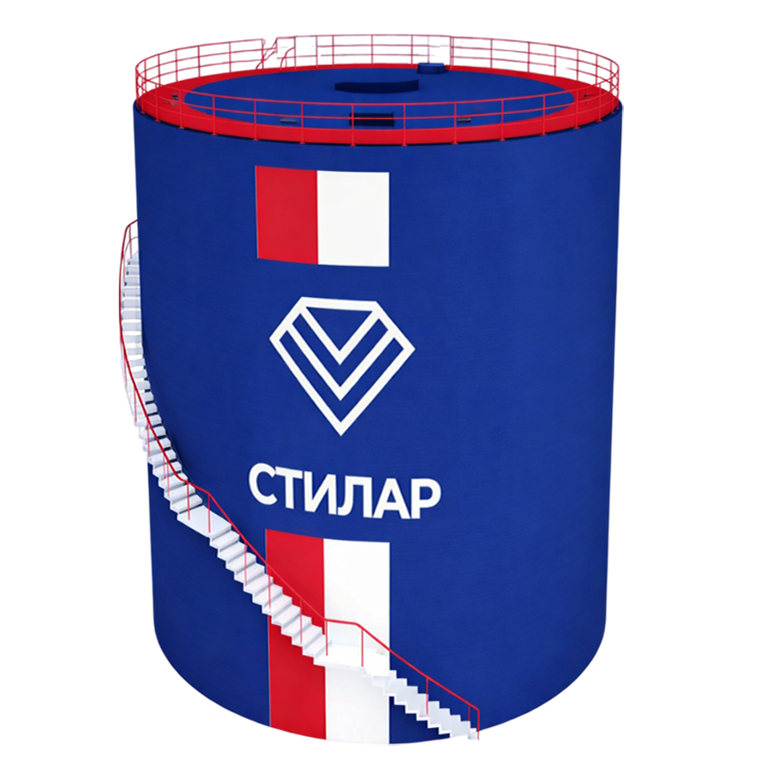 Цельносварной резервуар РВС для питьевой воды 75 м³ от завода-производителя